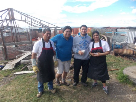 Hnos. Oscar, Pedro, Marcelo y hna. Marcia